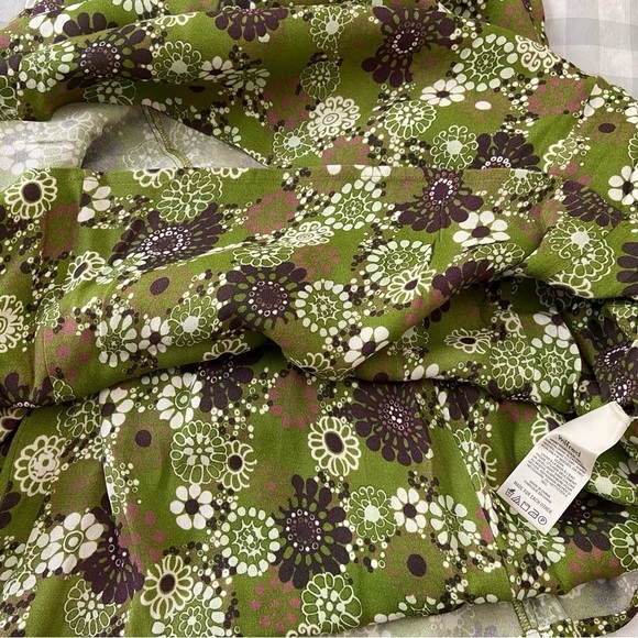 Artizia Wilfred City lights floral mini dress green white sweetheart neckline 8 - Picture 6 of 14